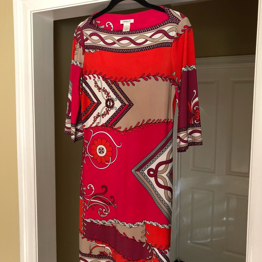Harold’s Pucci style dress